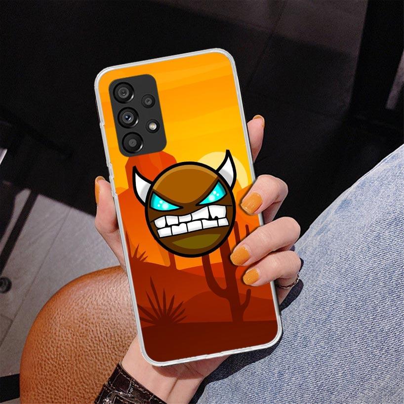 Чехол для телефона Geometry Dash для Samsung Galaxy A17 A16 A15 A14 A13 A57 A56 A55 A54 A53 A37 A36 A35 A34 A33 A26 A25 A24 A23 Gal