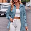 Осень 2023, повседневная женская блузка с длинным рукавом, модная свободная клетчатая рубашка на пуговицах, топы, офисная женская элегантная женская одежда 28285