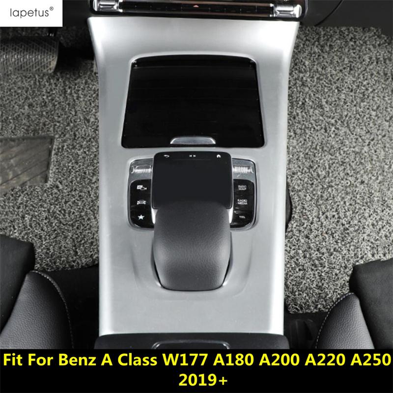 Center Console Gear Shift Panel Frame Decoration Cover Trim Accessories For Benz A Class W177 A180 A200 A220 A250 -