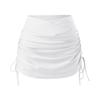 Swim Skirts For Women Swimwear Shorts Under Trendy High Waisted Drawstring Skirts