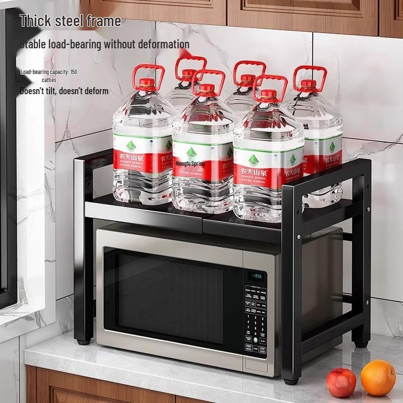 Aluminum Kitchen Microwave Oven Storage Shelf