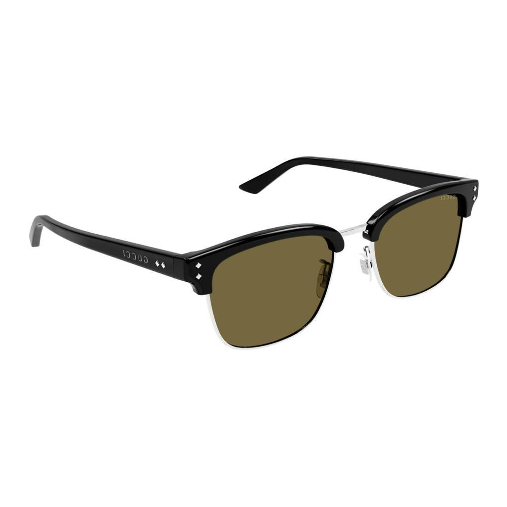 Gucci Classic Full Frame Square Sunglasses Men sunglasses Black GG1897SK