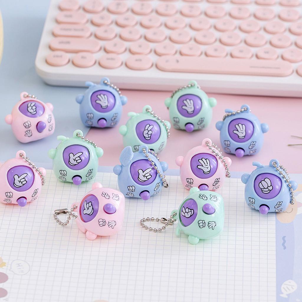 Creative Rock Paper Scissors Surprise Egg Toy Random Color Fun Capsule Toy For Kids And Adults Novelty Keychain Toy