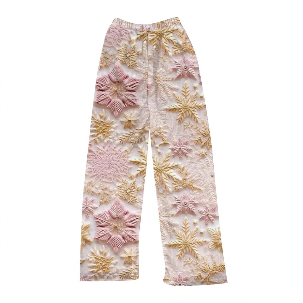 Женские зимние клетчатые брюки, длинные брюки, спортивные брюки