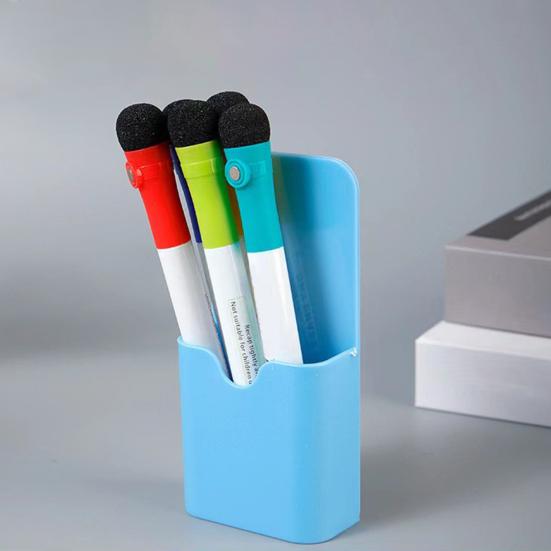 Магнитный держатель для ручек большой емкости для карандашей маркеров многофункциональный стеллаж для хранения на холодильнике офис