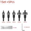 HSS Hole Saw Cutter 16-30mm Carbide Tip Core Drill Bit Metal Hole Cutter Drilling Alloy Hole Saw Set 1/5PCS