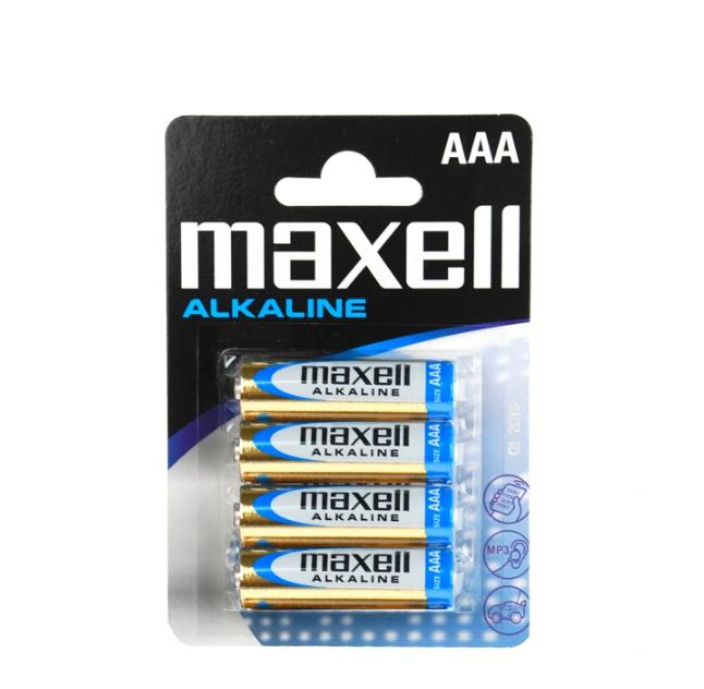 Alkaline Battery Lr03 (Aaa) Maxell Shrink /4Pcs/