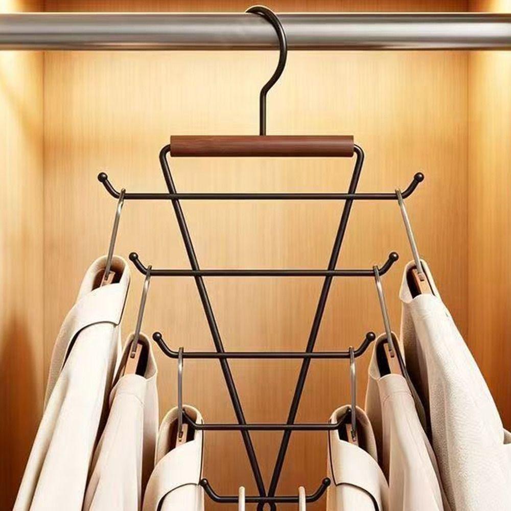 Rotatable Double Sided Hanger Space Saving Multi Hook Organizer Portable Hat Rack