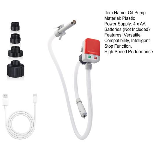 Набор масляного насоса с 4 адаптерами Функция автоматической остановки Расход 2,4 галлона в минуту