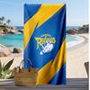 Пляжное полотенце с принтом Leeds Rhinos Мягкое Портативное Быстросохнущее?Сухое полотенце для бассейна, летнего отпуска, активного отдыха на природе