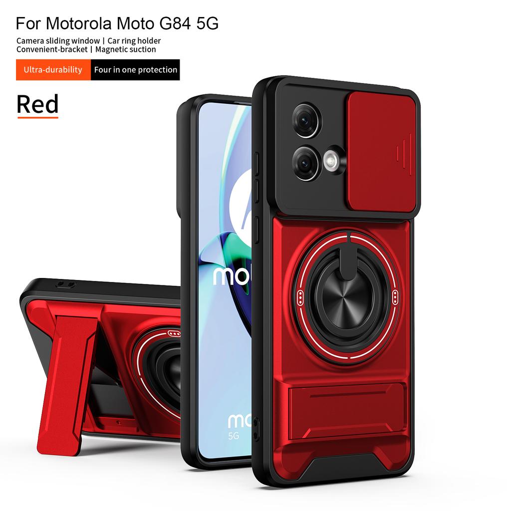 Чехол для Motorola G84 Чехол Moto G55 Чехлы Moto G56 G84 G55 Магнитный складной держатель Magsafe Защитный чехол Military Armor для камеры