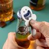 Creative Gingerbread Man Beer Bottle Opener – Cute Cartoon Design, Magnetized Metal Wine Opener, Perfect for Christmas Gifts