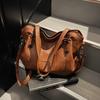 Stylish Women's Bag Retro Simple Tote Bag Large Capacity Commuter Handbag Single Shoulder Crossbody Bag