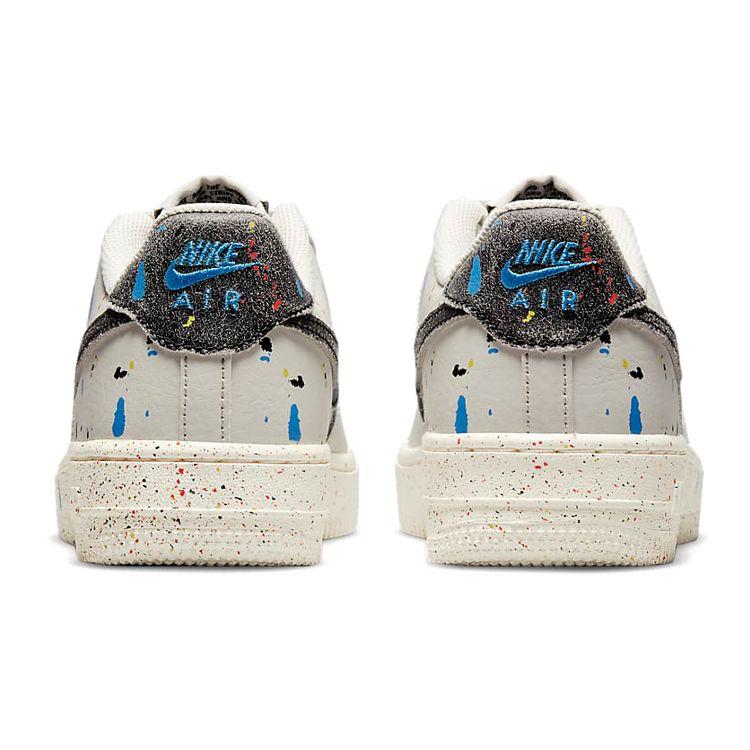 Nike Air Force 1 LV8 3 GS Paint Splatter — Детские кроссовки Light Bone White Sail Black DJ2598-001