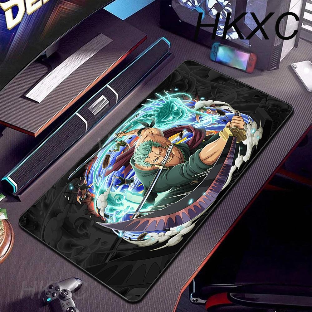 Large Mouse Pad PC Manga Desk Mat Non-Slip Rubber Laptop One Piece Zoro Playmat For Office Gaming Accessories for Gamer Mousepad
