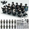 12pcs Military Series Special Police Mobile Unit Special Police Soldiers Building Block Toys