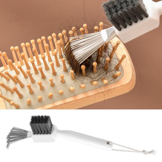 2 шт. инструмент для чистки расчесок для волос из нержавеющей стали щетка для чистки волос 2 в 1 очиститель расчесок