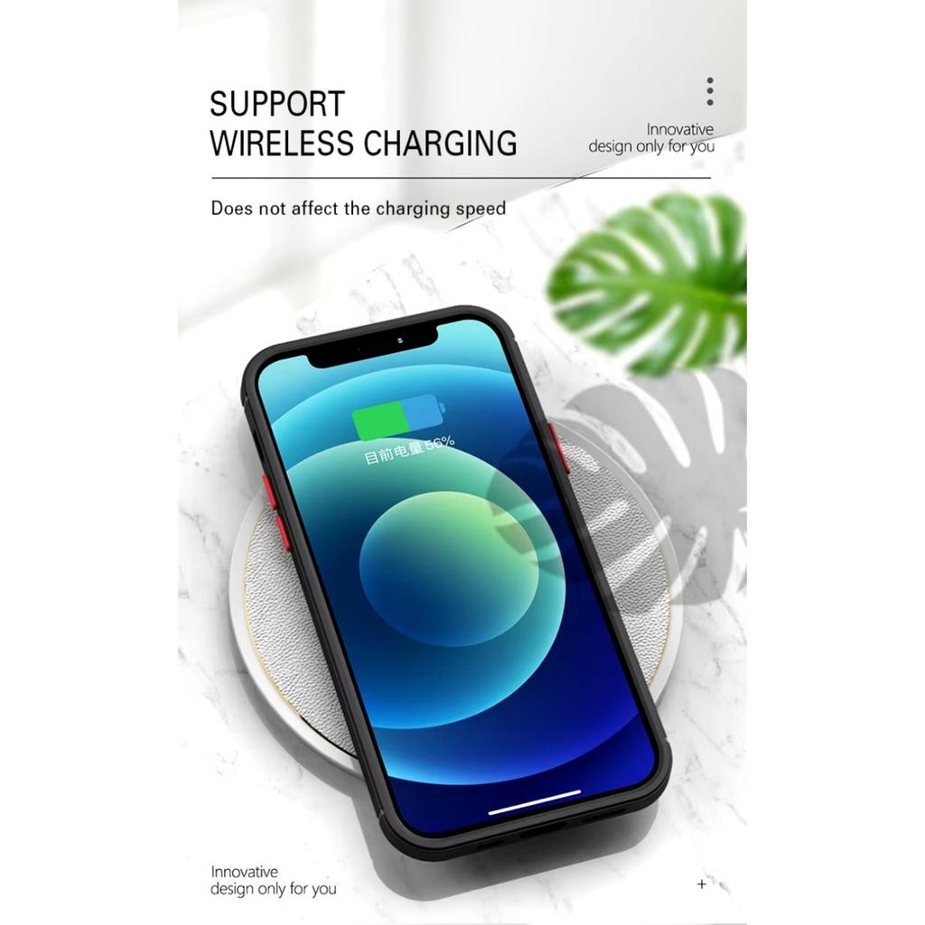 Luxury Shockproof Armor Matte Case For iPhone 11 12 13 14 15 16 Pro Max XR XS X Plus SE Mini Silicone Bumper Clear Hard PC Cover