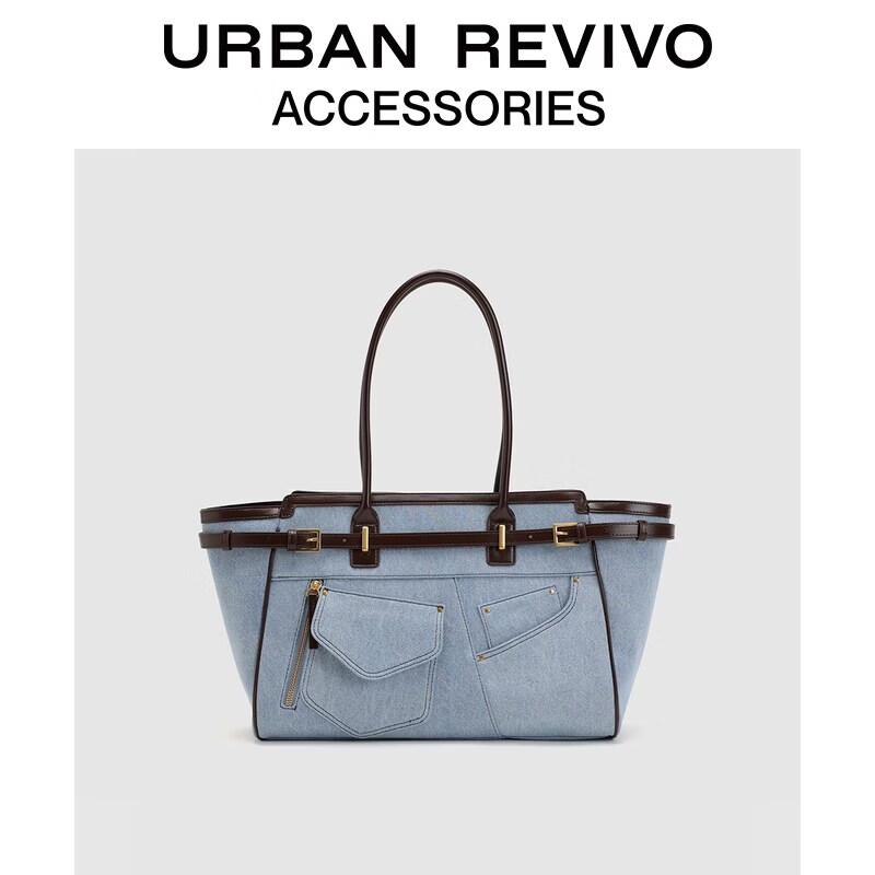 Женская джинсовая сумка через плечо URBAN REVIVO с множеством карманов