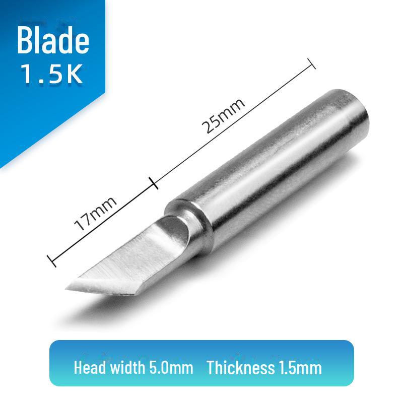 Jinruikang 936 Constant Temperature Soldering Iron with Interchangeable Heads: Chrome, Knife, Pointed, Horseshoe, Screwdriver.