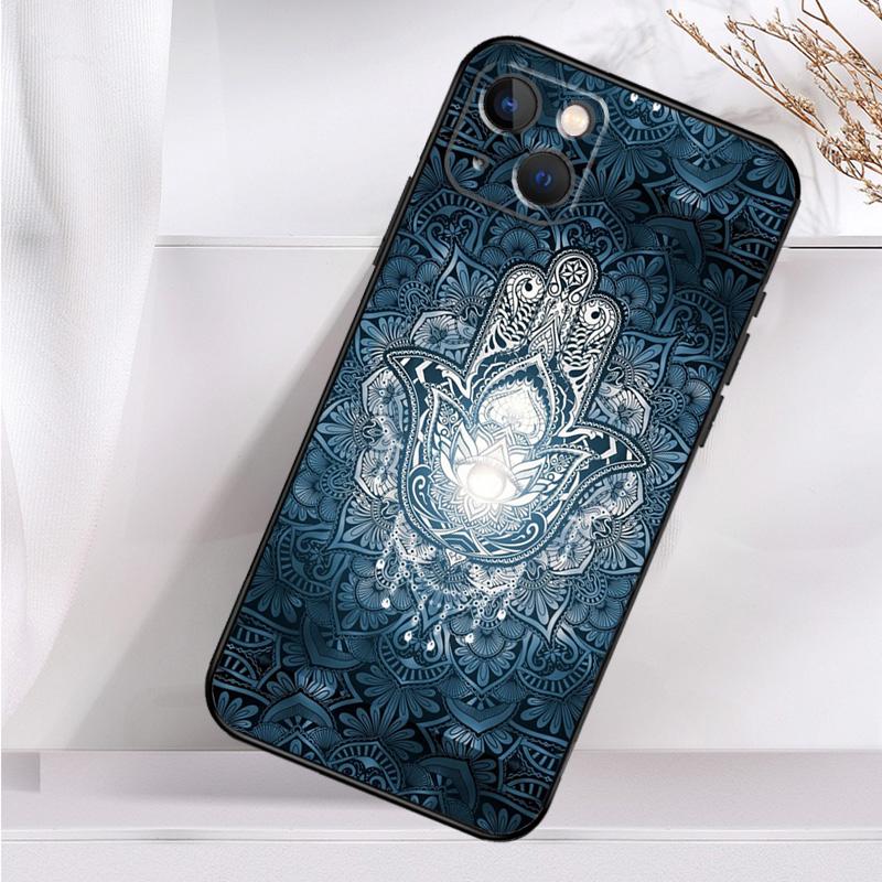 Hamsa Hand of Fatima Case For iPhone 14 13 12 11 16 15 Pro Max Mini Cover X XR XS 8 7 14 16 15 Plus Accessories