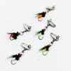 Colorful Wing Fly Hook with Melon Seeds Sequins Luminous Lure