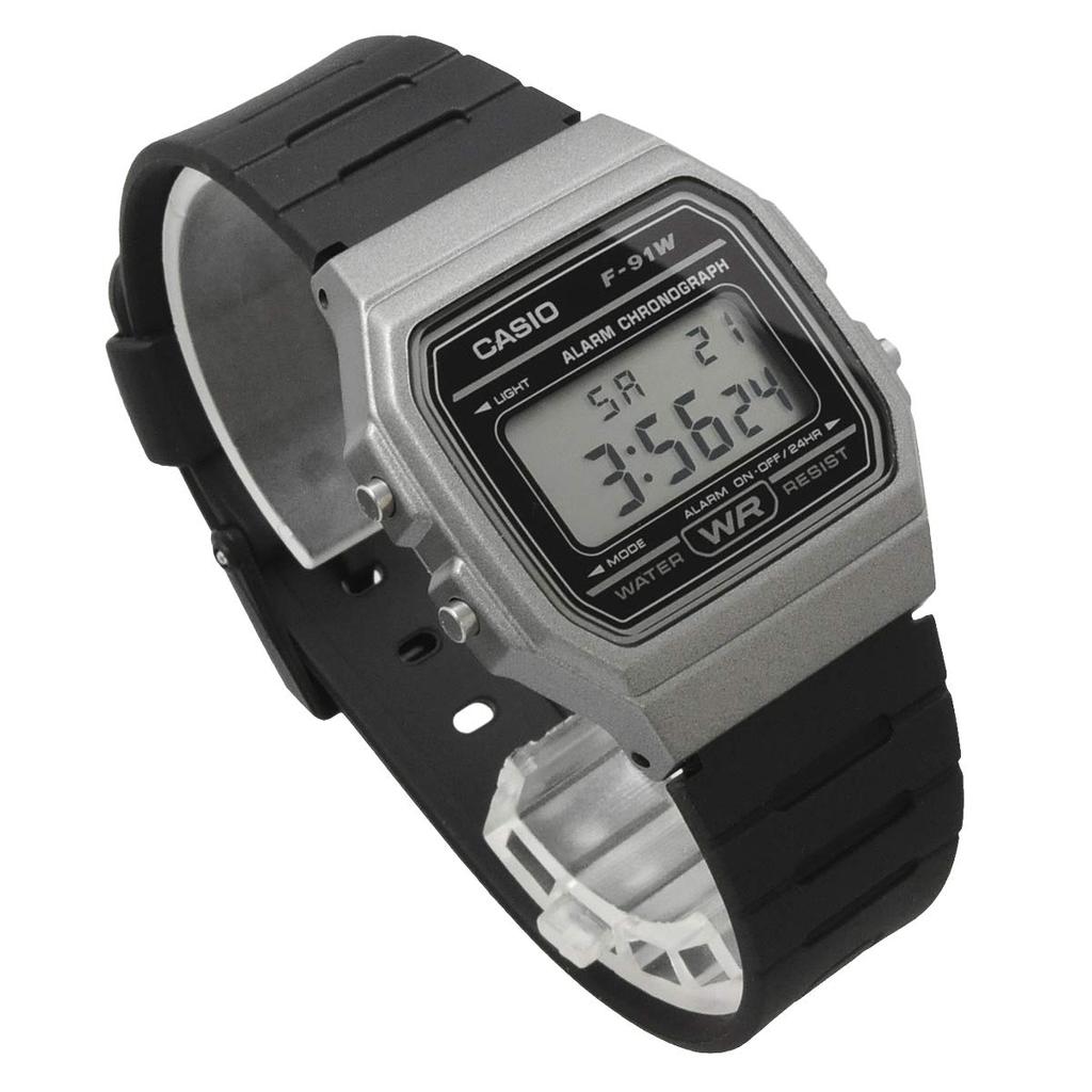 Casio Unisex Quartz Watch F-91WM-1B Metallic Grey Cheap Casio [Parallel Import]