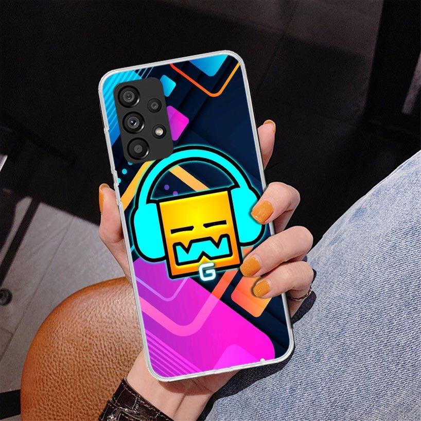 Чехол для телефона Geometry Dash для Samsung Galaxy A17 A16 A15 A14 A13 A57 A56 A55 A54 A53 A37 A36 A35 A34 A33 A26 A25 A24 A23 Gal