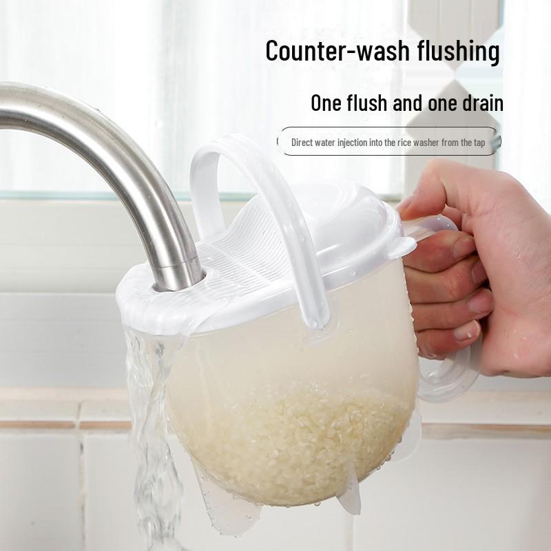 Автоматическое устройство для промывки риса, слив без помощи рук, сито для промывки, ленивая и удобная мойка риса.