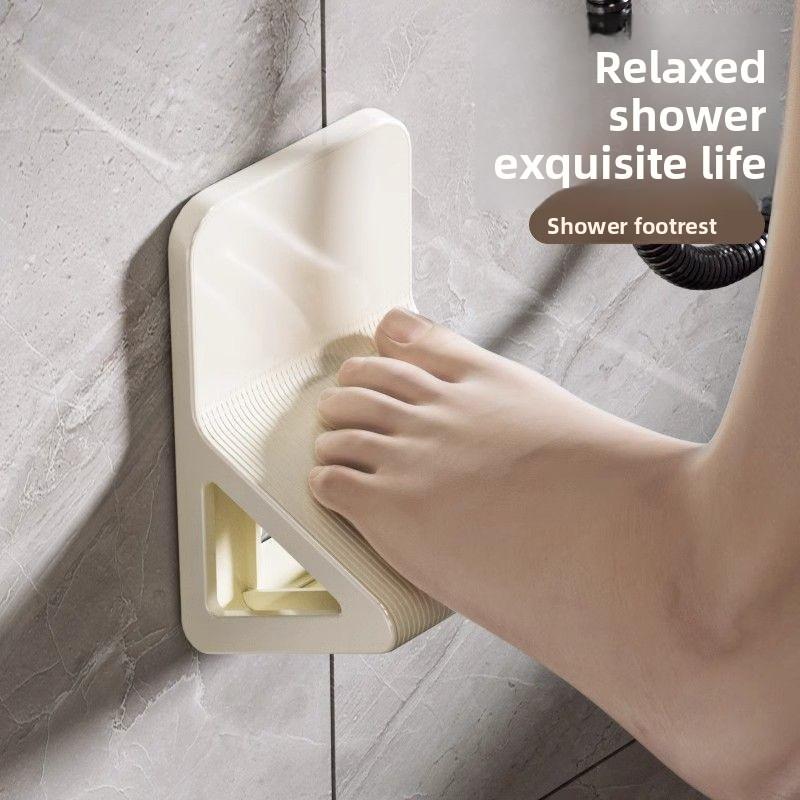 1 шт. Настенная педаль для мытья ног в ванной комнате без сверления, педаль для мытья ног, педаль для ног для беременных, педаль для обуви в душевой комнате, педаль для ног, столик для хранения