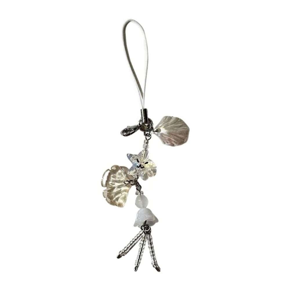 Ocean Style Jelly Fish Pendant Cellphone Strap Mobile Phone Chain Y2K Phone Lanyard Bag Keychain