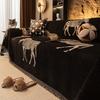 Утолщенная ткань шенилла шарф для дивана простой современный геометрический полный чехол для дивана одежда кошачий царапин универсальный чехол