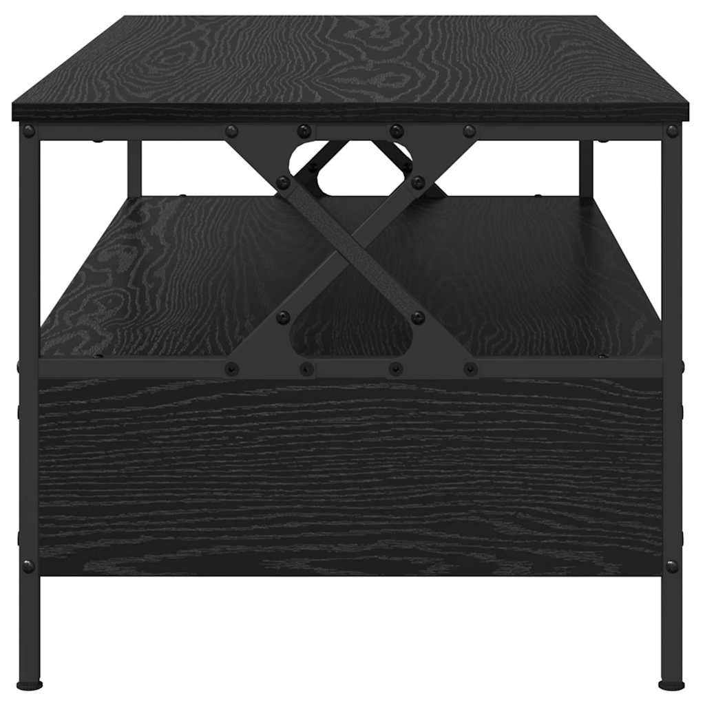 Coffee Table Black Oak Effect 100 x 51 x 45 cm Engineered Wood