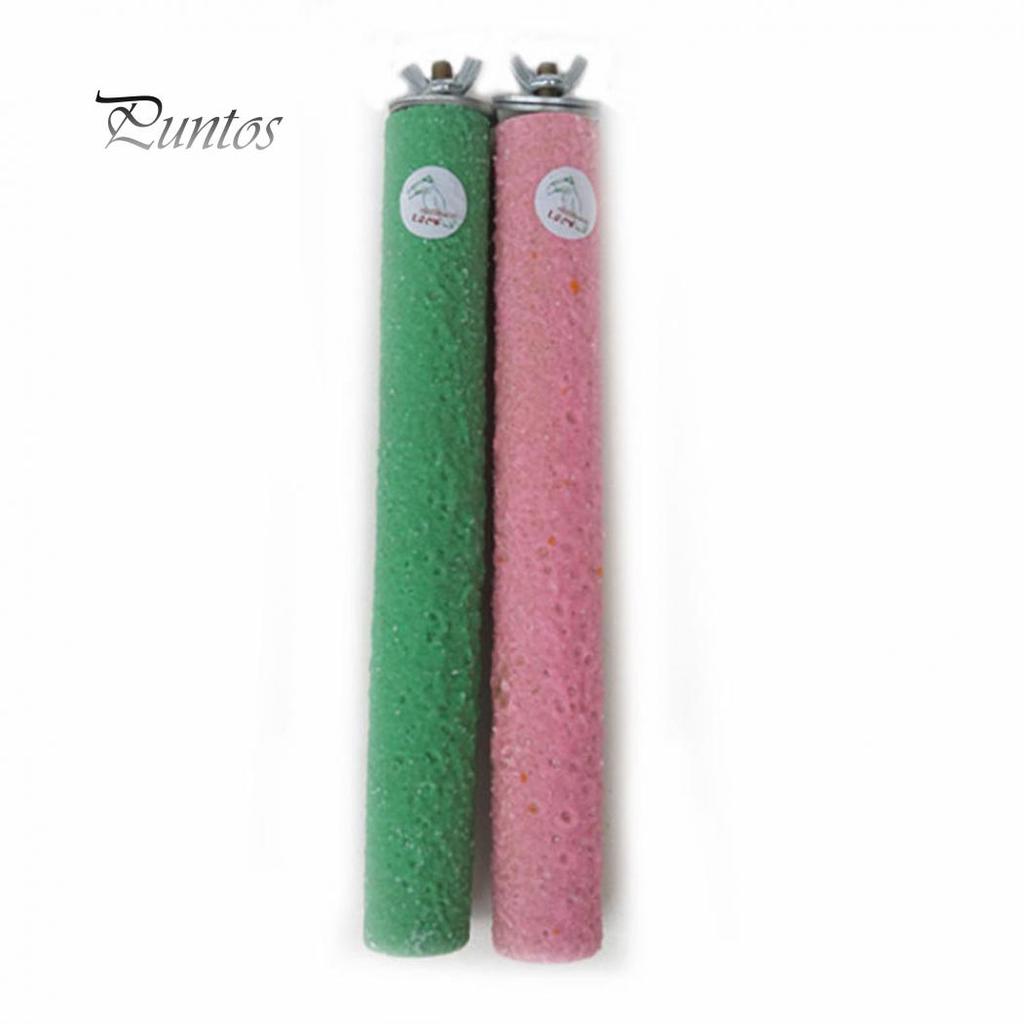 Шлифовальная жердочка с крепежем в клетку попугаю