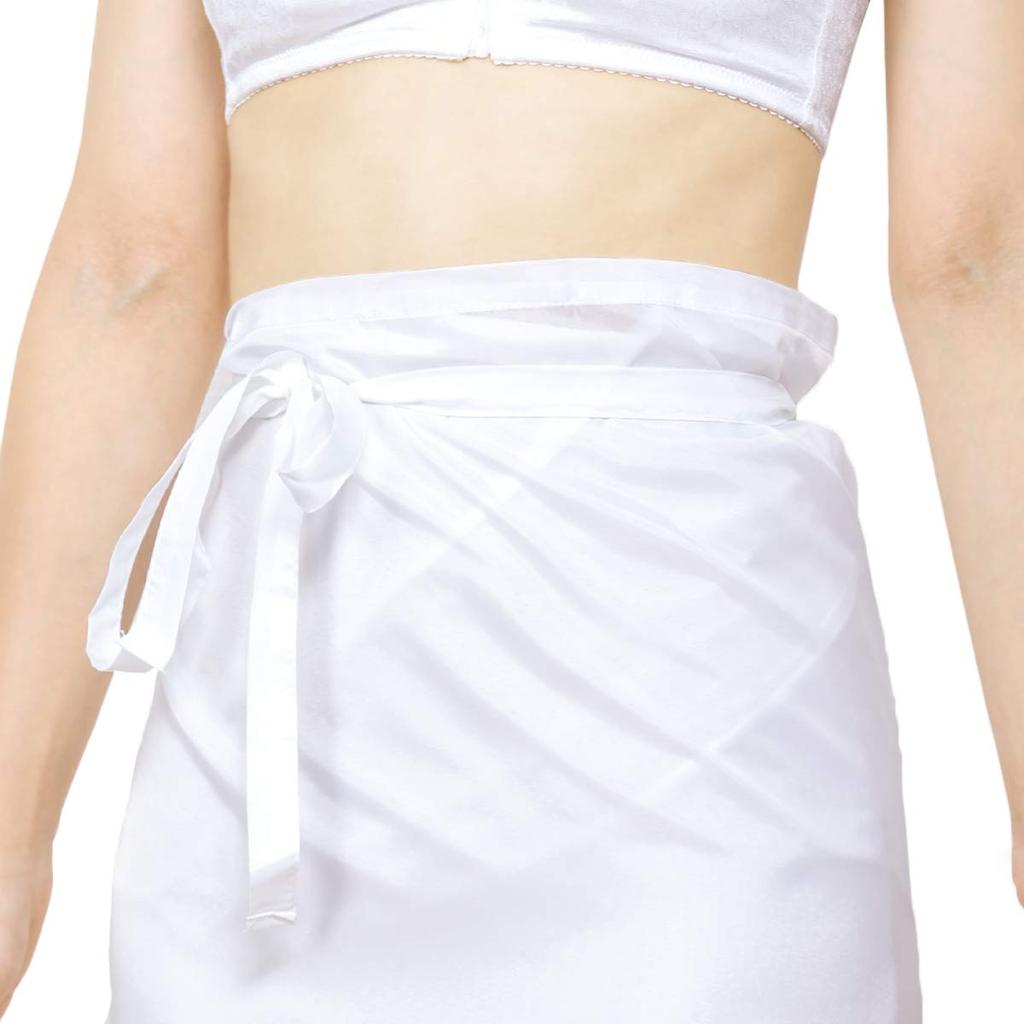 Нижнее белье стираемое, защита подола, белое с кружевом, всесезонное 05 [KYOETSU] женское (L)