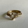 eveningbell [silver925] Tinsel ring (gold)