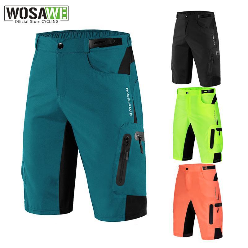Велосипедные шорты WOSAWE, мужские повседневные шорты для езды на горном велосипеде, дышащие, свободного покроя, быстросохнущие