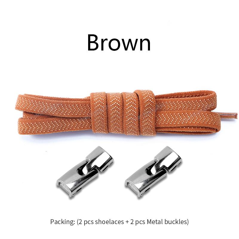 Elastic Laces Sneakers Cross Locks Shoelaces Without Ties Kids Adult 8MM Width No Tie Shoelace Rubber Bands Shoes Accessories