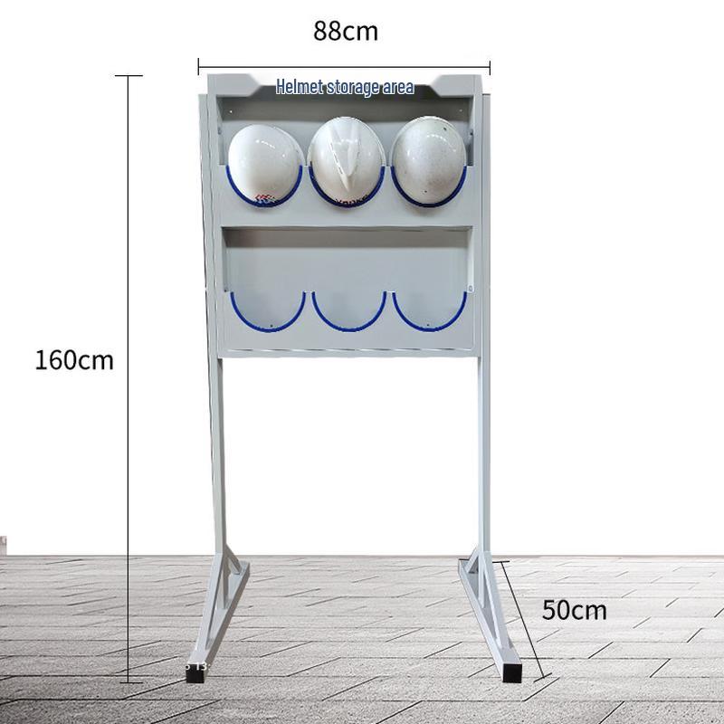 QPX Galvanized 20-Position Safety Helmet Storage Rack