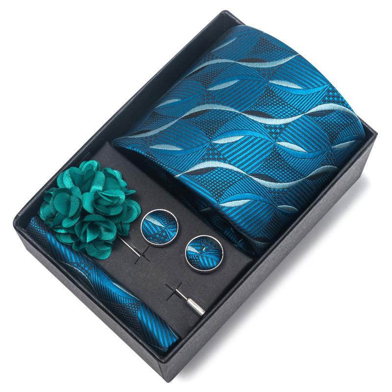 Свадебный галстук для жениха, праздничный бордовый галстук, мужской костюм, запонки, корсаж, аксессуары, комплект