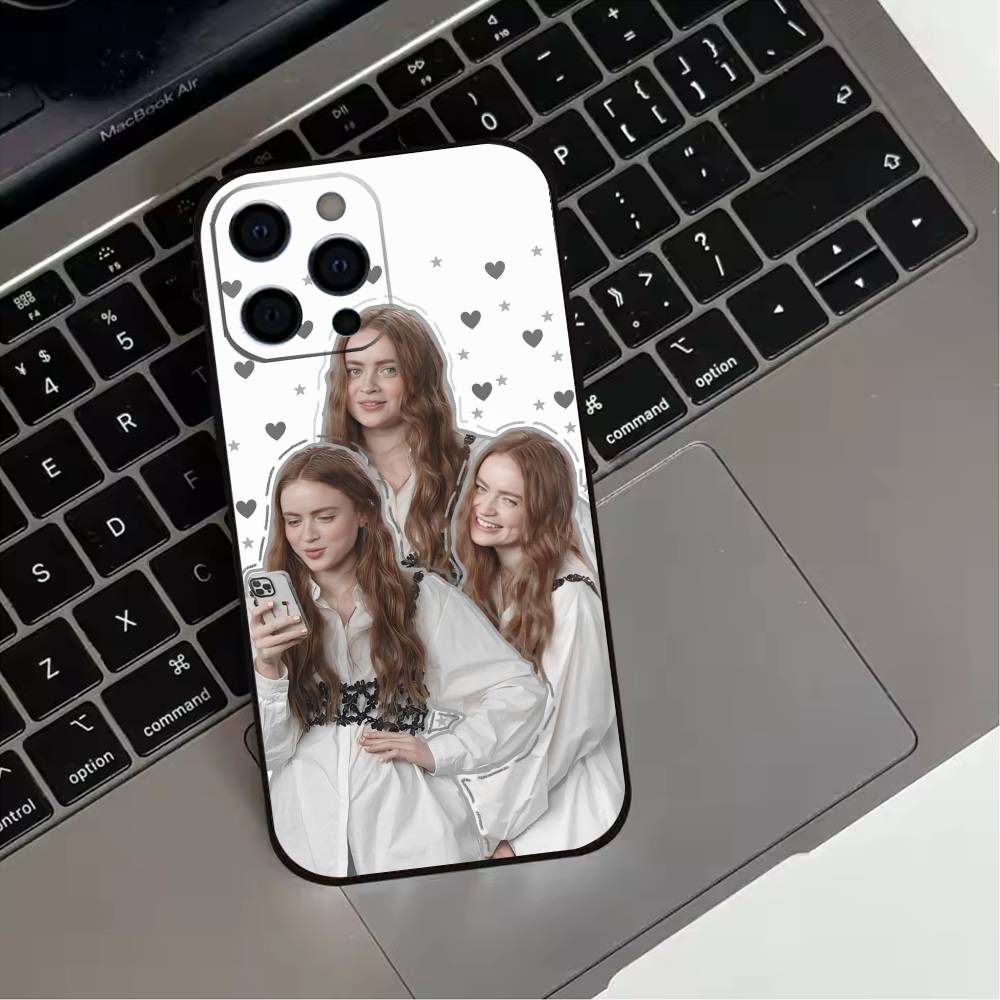 A-Актриса S-Сэди Синк Чехол для телефона для iPhone 17,16,15,14,13,12,11 Plus,Pro Max,XS,Мягкий силиконовый черный чехол