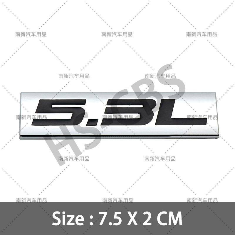 fsbn3 3D Metal 4.0L 4.6L 4.7L 5.0L 5.3L 5.7L Car Rear Trunk Emblem Badge For Jepp Dodge Volvo Ford Cadillac Chevrolet Honda Toyota