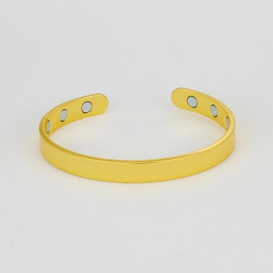 Магнитный Браслет Регулируемый Унисекс Браслет Минималистичный Браслет-Манжета из Сплава с Эффективными Магнитами Открытый Браслет Подарок для Мужчин и Женщин