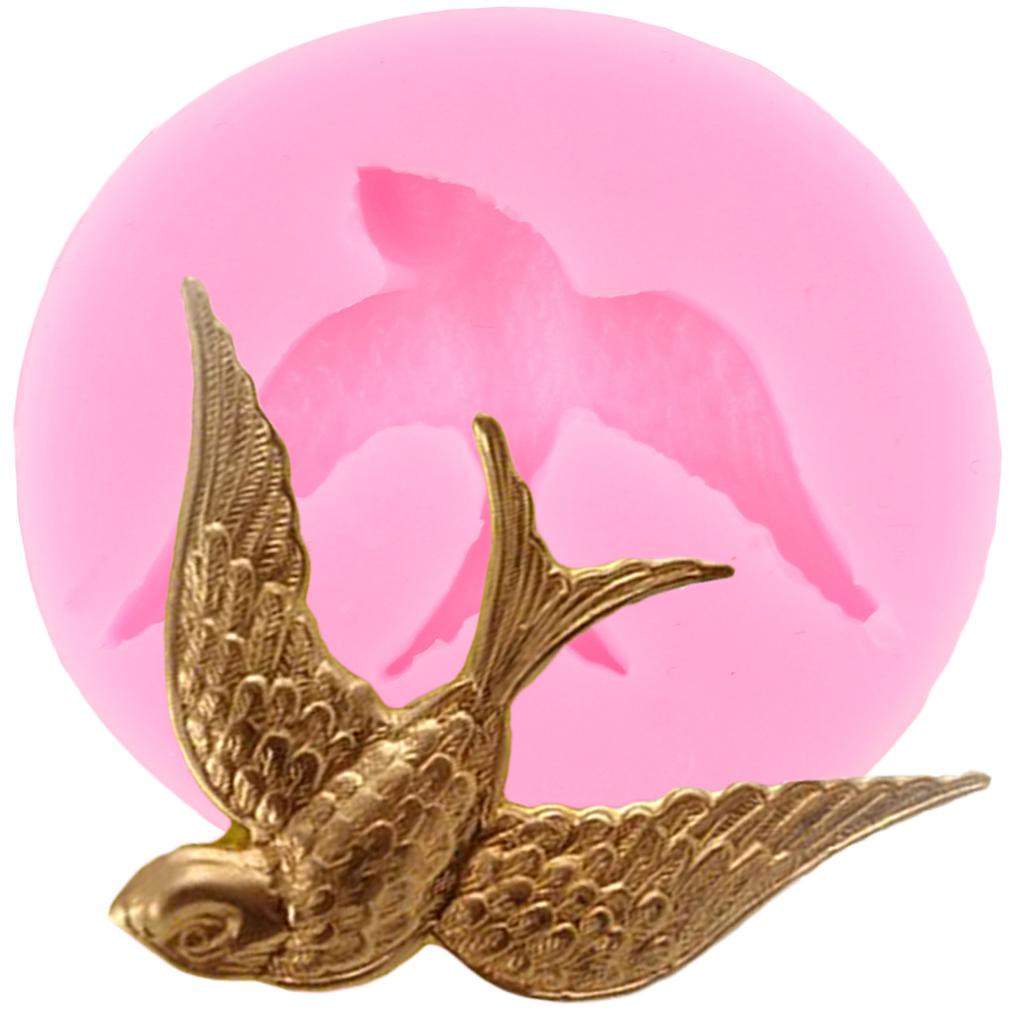 Силиконовые формы с милыми птицами, форма для помадки, сделай сам, украшения торта, форма для шоколадной мастики, кекс, топпер, конфеты, смоляные глиняные формы