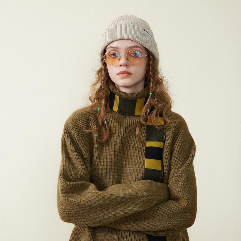 2024 Striped Color-Match Knit Scarf: Versatile, Stylish Accessory for Men & Women