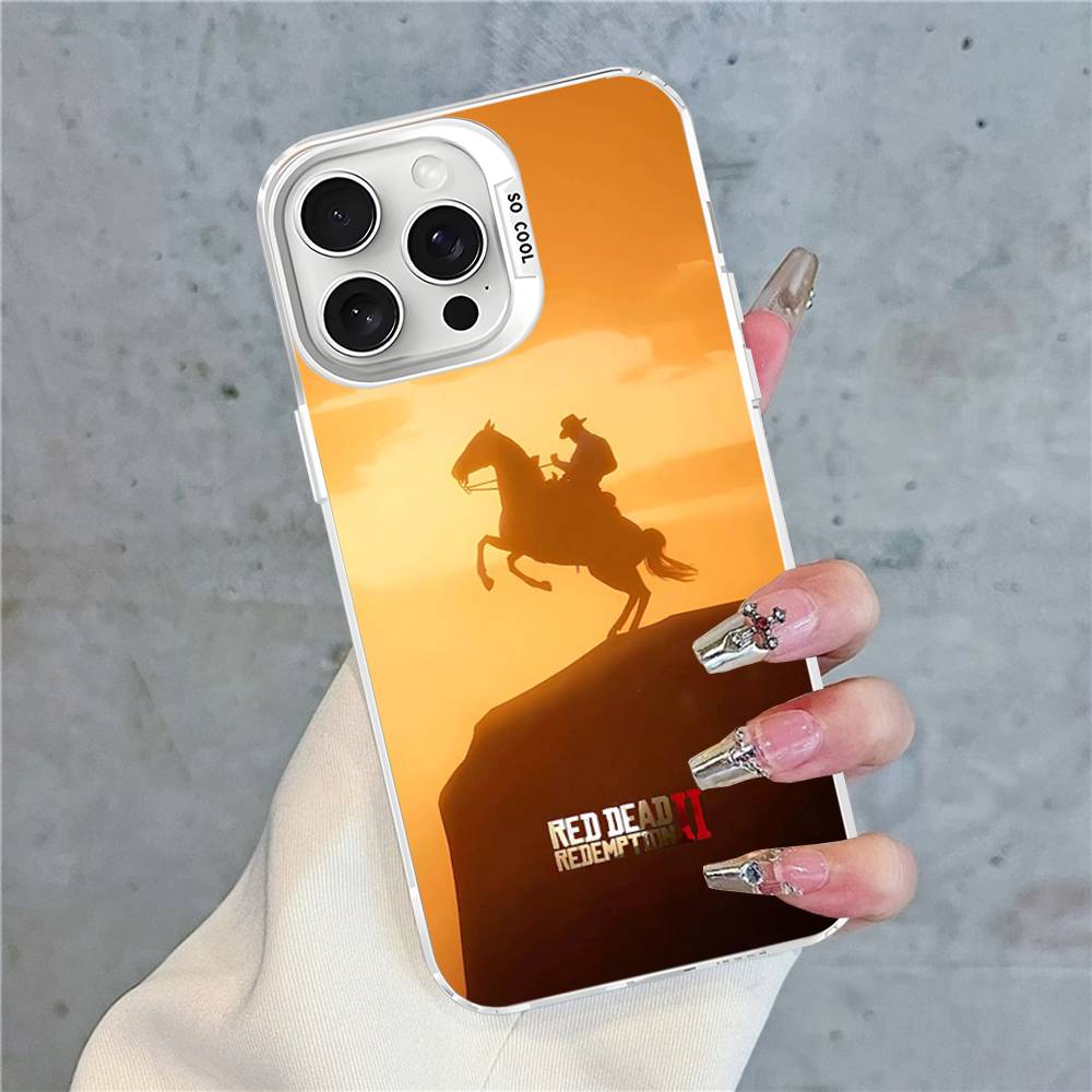 Чехол для телефона Red Dead Redemption RDR 2 для iPhone 17 16 Plus Pro Max 15 14 13 12 11 Матовые Цветные Чехлы