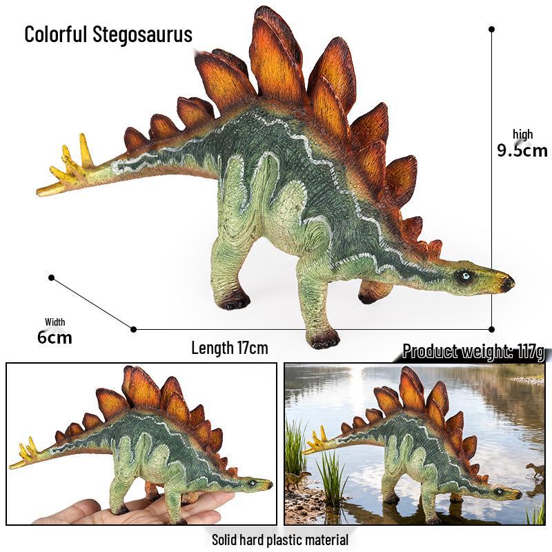 Dinosaur Model Set: T. Rex, Spinosaurus, Mosasaurus, Stegosaurus, Triceratops Cognitive Toys