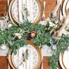 2/1pcArtificial Eucalyptus Garland Fake Ivy Vines Greenery Rattan Plants Wreath Faux Decor for Wall Room Garden Wedding Decor
