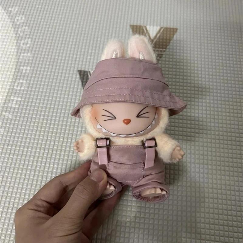 Для Лабубу 15-17 см v1v2 Наряд Аксессуары Мини-шляпа Комбинезон Комплект Украшение Маленькая одежда Детские игрушки Подарок на день рождения