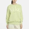 Nike Спортивная одежда Phoenix Fleece Letter Crewneck Pullover Sweatshirt Women Sweatshirt Light-Olive-Grey FN3655-371